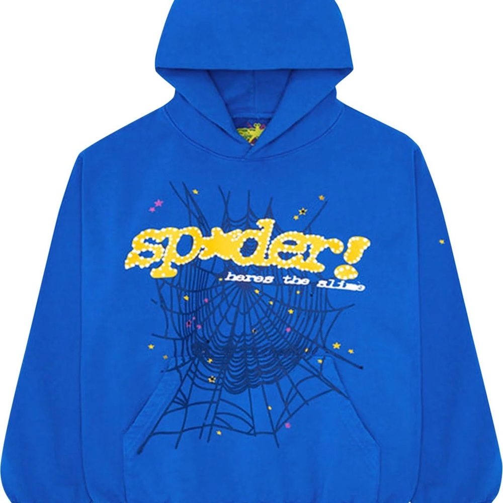 Blue Sp5der Hoodie large
